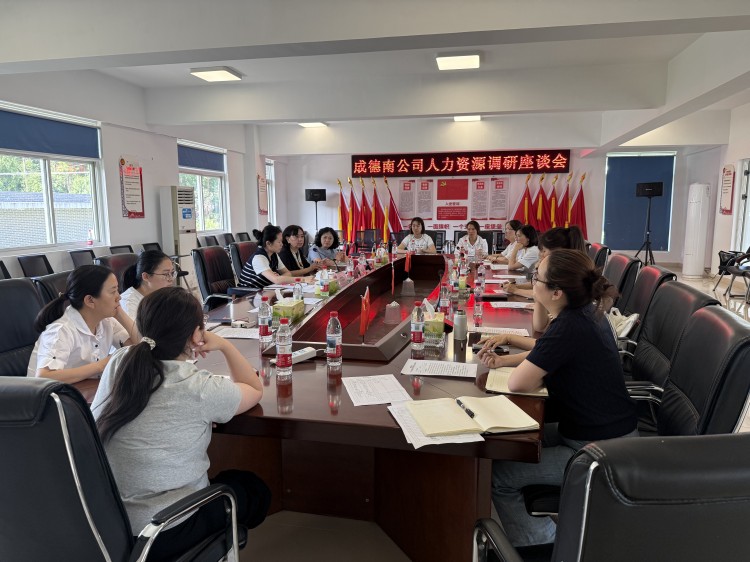 成德南公司党委副书记、副总经理、工会主席何霞深入绵阳管理中心开展人力资源调研座谈